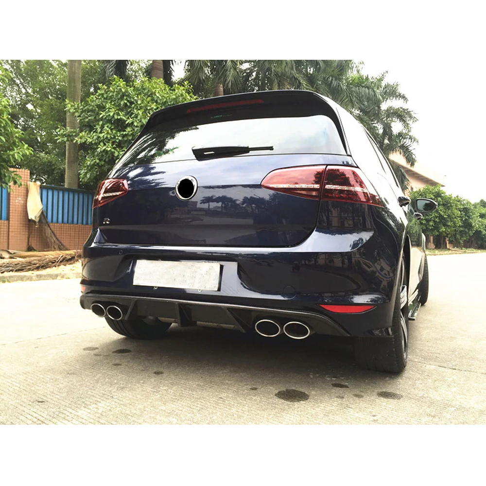 Диффузор спойлер для Volkswagen VW GOLF 7 R LINE хэтчбек только 14 17 нестандартный карбоновый