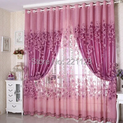 Вуаль с цветочным узором в европейском стиле прозрачная занавеска тюлевые лямки