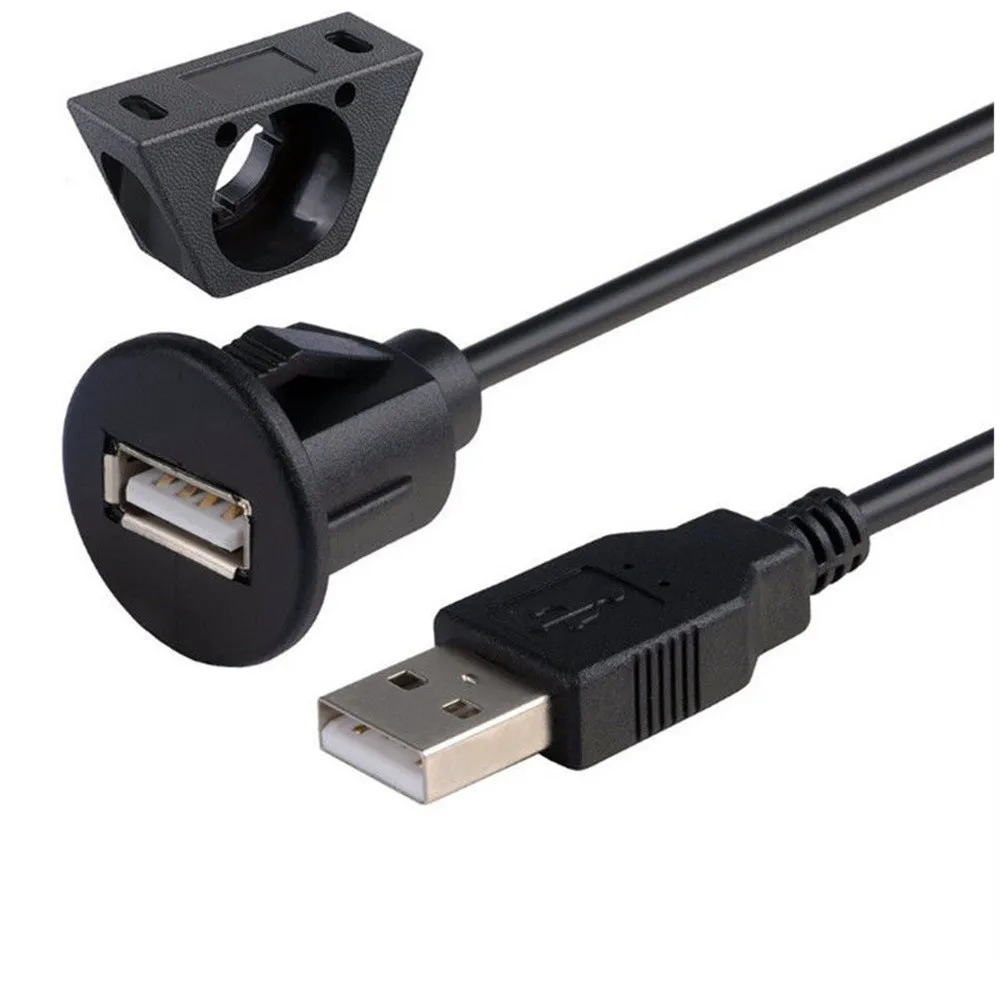 Кабель Micro-USB 1 м/2 м автомобильное крепление для приборной панели usb 2,0 штекер-гнездо панель удлинитель usb кабель-удлинитель prolunga USB