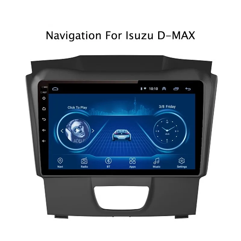 Ectwodvd 9 дюймов Andriod 8 1 Автомобильный gps навигация для Isuzu D MAX DMAX 2015 2018 автомобильный