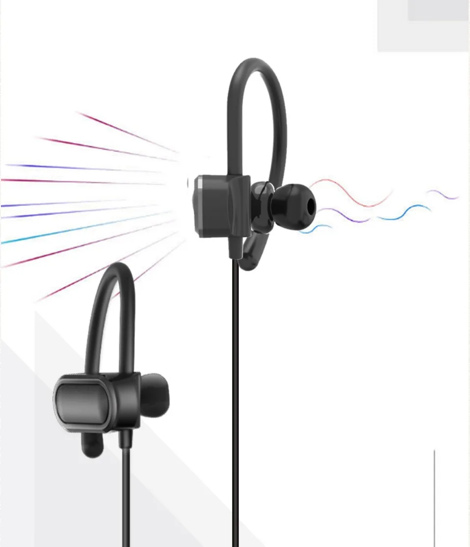 Bluetooth 5,0, беспроводные наушники, наушники, 3D стерео, музыка, звук, игровой, спортивный, фильм, ушной крючок, шейный ремешок с микрофоном для смартфона