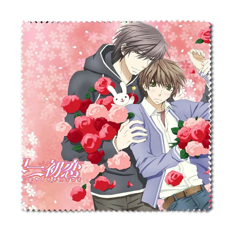 1 шт. фланелевая ткань для очков Sekai ichi Hatsukoi с принтом онодеры ритсу/такано масамун