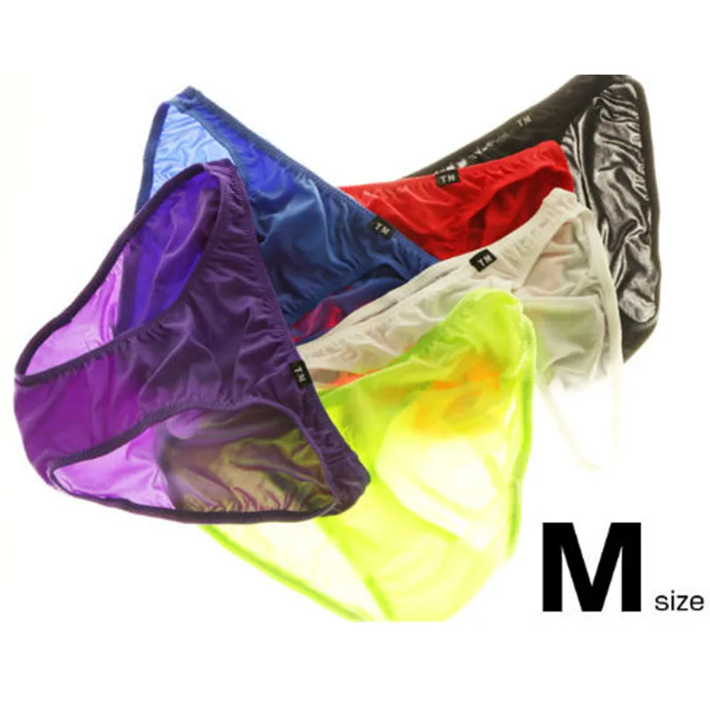 

2019 Brand jockstrap underwear men bikini gay underwear Men's high-grade slippery men's sexy underwear bags XXL XL L M size