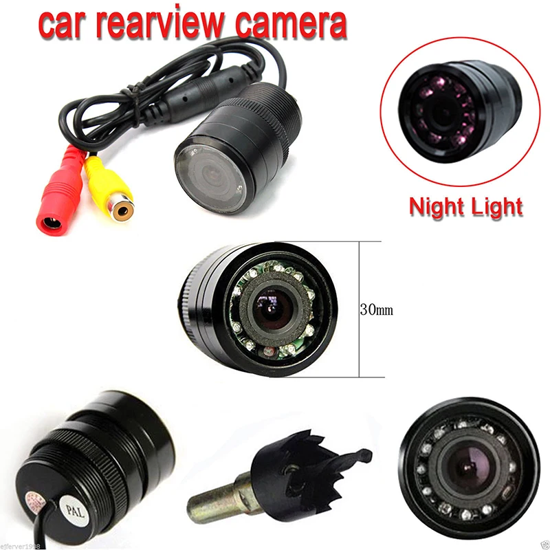Автомобильные аксессуары IR ночного видения Автомобильная камера заднего вида