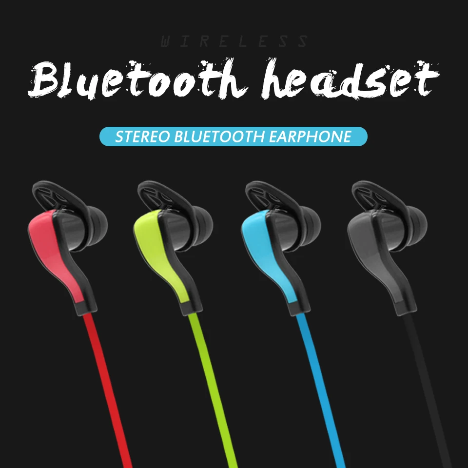MoreBlue D14 Wireless Bluetooth Earphones Sweatproof Headphones Sport Running Headset HIFI Stereo Bass Earbuds With Mic | Электроника