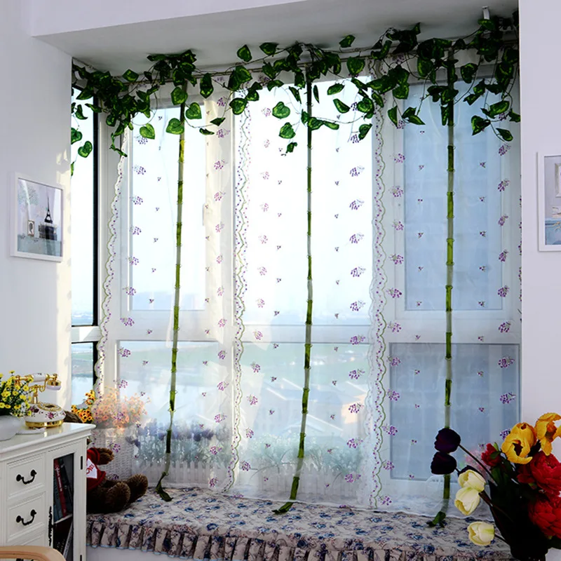 Цветочная вуаль римские марлевые шторы тюль прозрачные оконные просвечивающие
