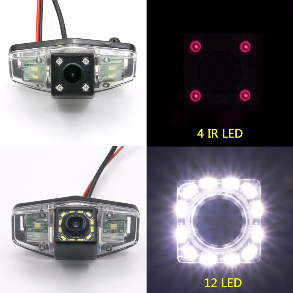 175 градусов Fisheye MCCD 12LED HD камера заднего вида Камера для Honda Accord 2001 2002 2003 2004 2005 2006 2007 2008 2009 2010 автомобильный монитор