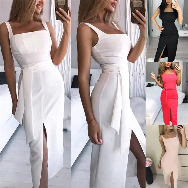 Женское пляжное платье миди в стиле бохо праздничный сарафан без рукавов