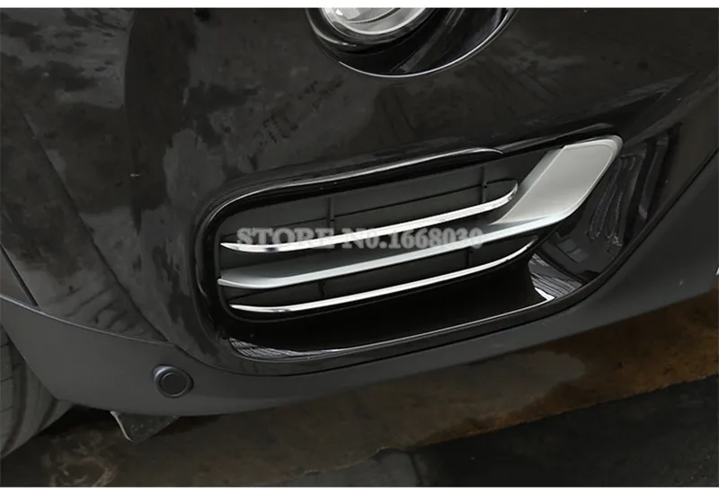 Нержавеющая передний бампер решетка туман светильник лампа Накладка для BMW X3 F25