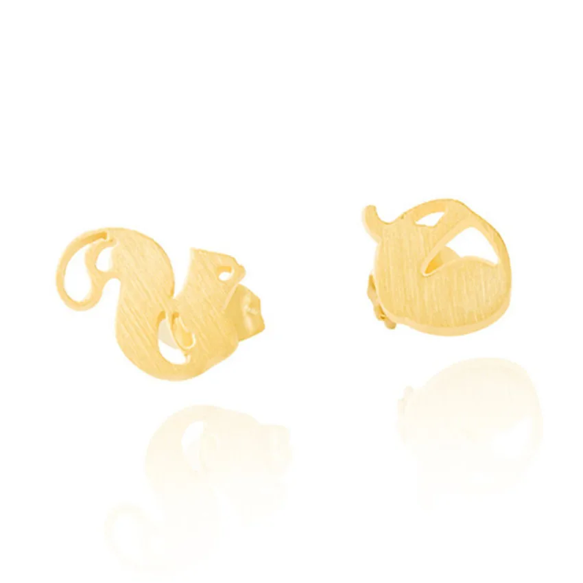 2017 Pendientes Mujer Moda колошения Нержавеющая сталь цвета: золотистый серебристый Цвет