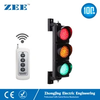 Wireless Controller 3x100mm LED Traffic Light Red Amber Green LED Traffic Signal Light Remote Controller up to 100m