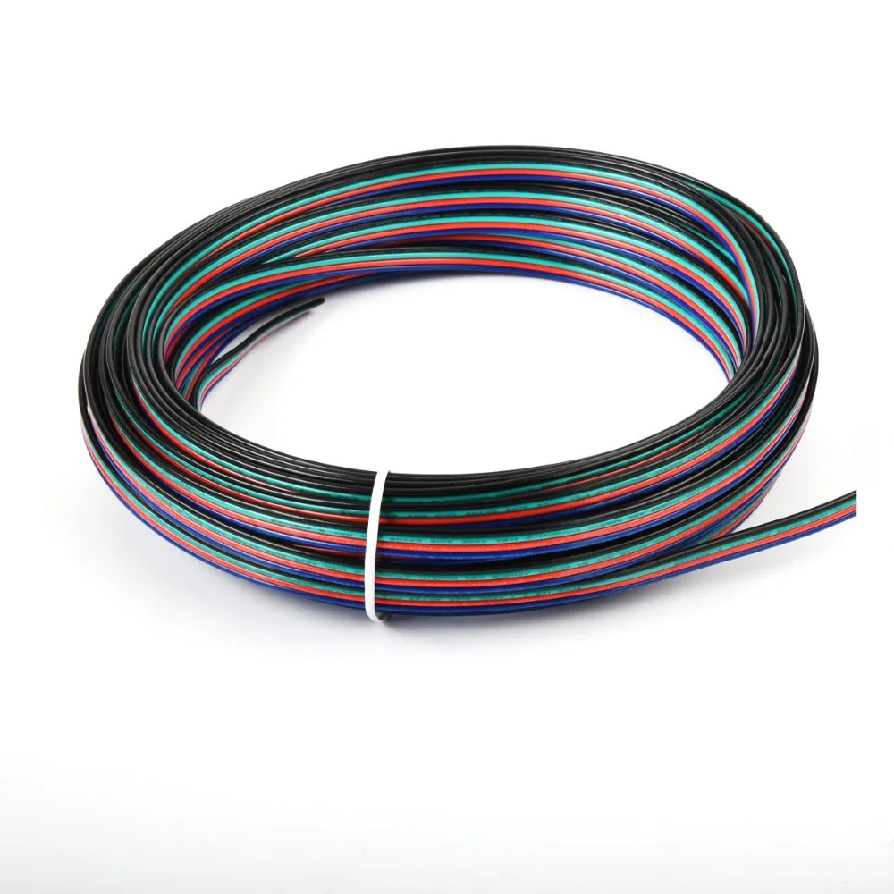 4pin 22awg Удлинительный кабель провод шнур параллельные электрические пряди из