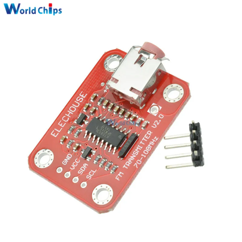 Модуль FM-передатчика V2.0 цифровой FM-радиомодуль для микрофона Arduino - купить по