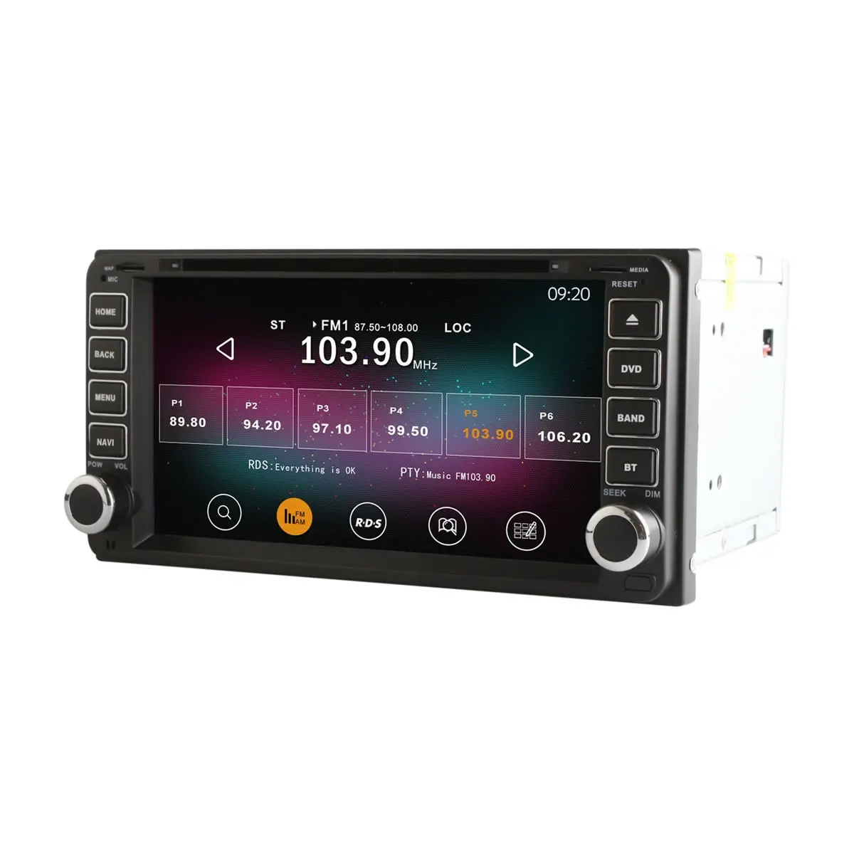 4 Ядера Android 4.4.2 Автомагнитола c функциями GPS навигации DVD радио и плеера для Toyota Hilux