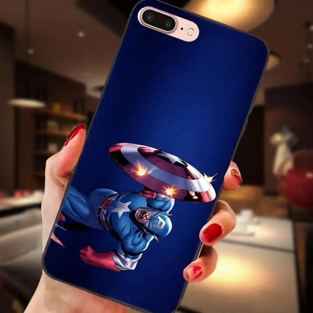 as picture Для huawei Honor 5A 6A 6C 7A 7C 7X 8A 8C 8X9 10 P8 P9 P10 P20 P30 Мини Lite Plus за счет складки, мягкая модная одежда «Супергерои» Капитан Америка щит - Цвет: as picture