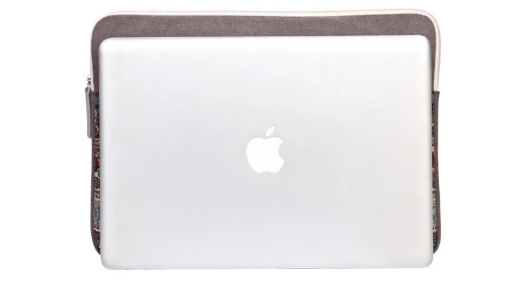 Ударопрочный принт холщовый Женский рукав сумка для ноутбука для Macbook Pro 13 Чехол 11 12 14 15 для Xiaomi samsung lenovo Asus сумки для ноутбука