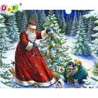DPF 5D сделай сам, квадратная Алмазная вышивка Санта, алмазная живопись, вышивка крестиком, мозаика, картина, украшение, подарок