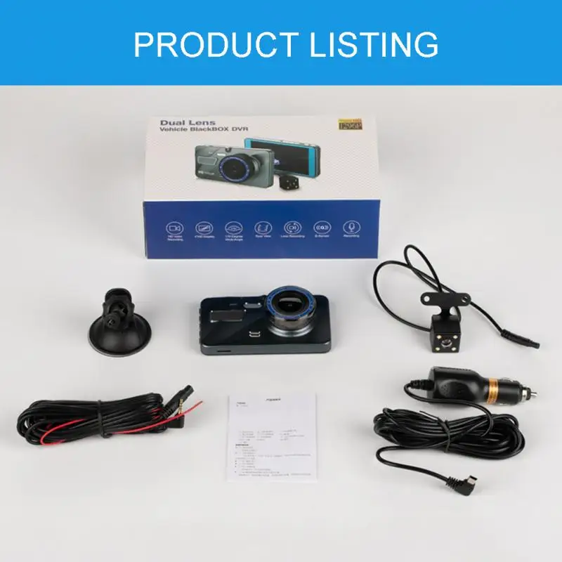 1080 P монитор режима парковки аудио автомобиля Видео вождения Dash Cam широкоугольный