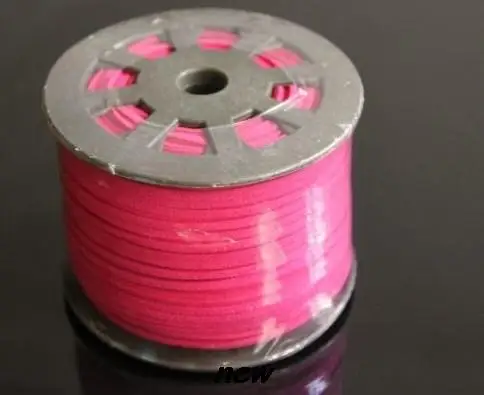 Плоская веревка из искусственной замши 100 м 3 мм x 1 5