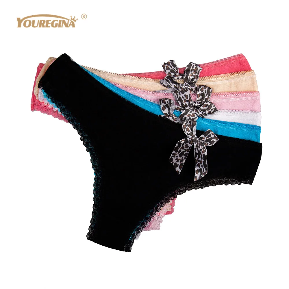 YOUREGINA женское нижнее белье хлопковые леопардовые стринги женские трусики