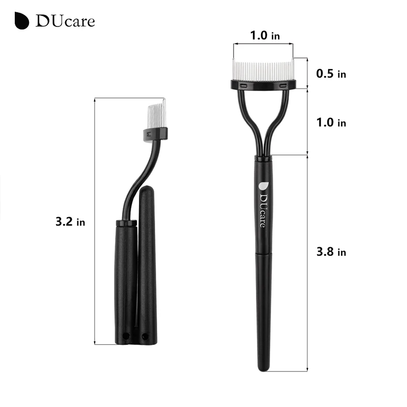DUcare 3 шт. пинцета для бровей и 1 Складная Расческа ресниц точечный