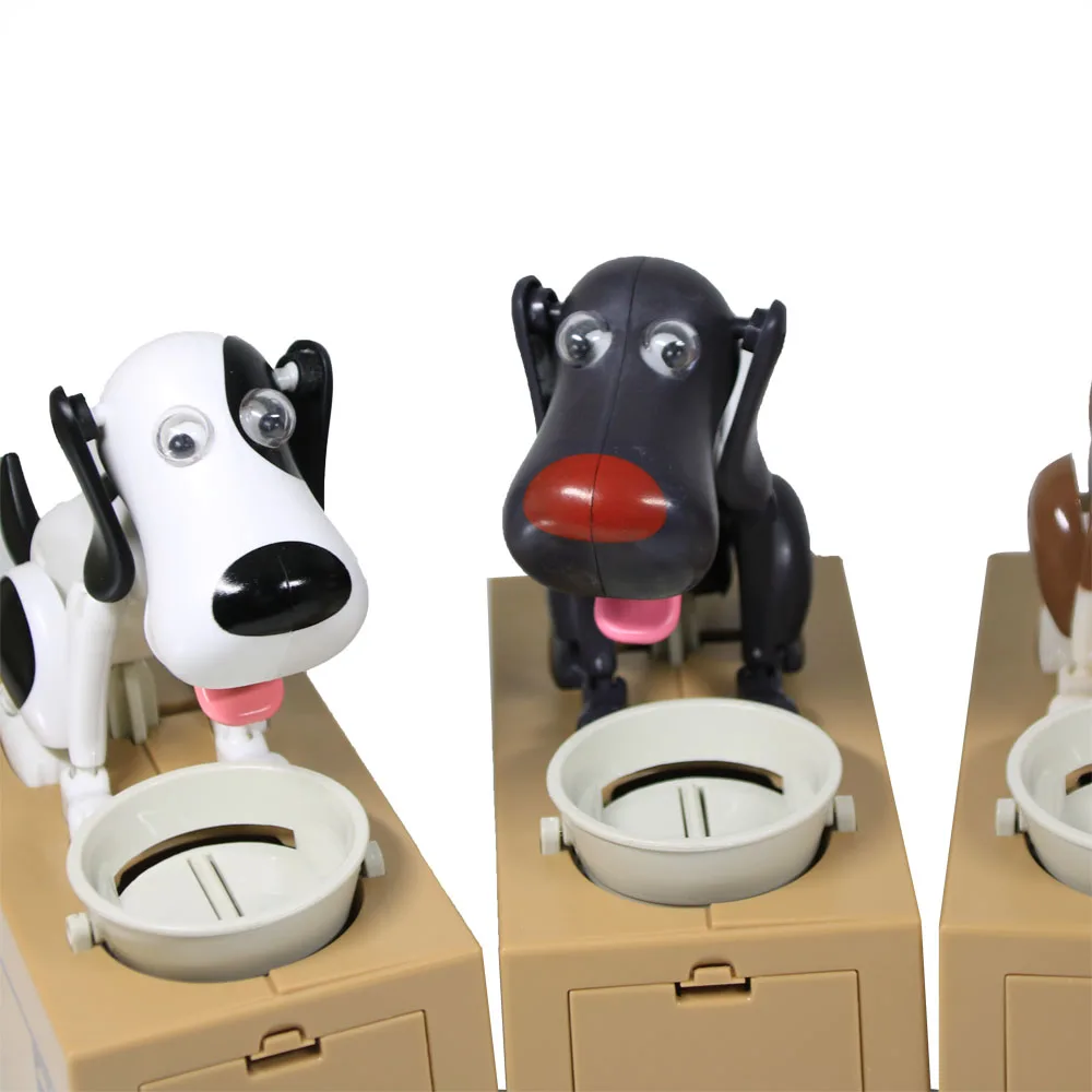 Жадный Роботизированный собачий банк Choken Bako Puppy Money Box голодная собака монета
