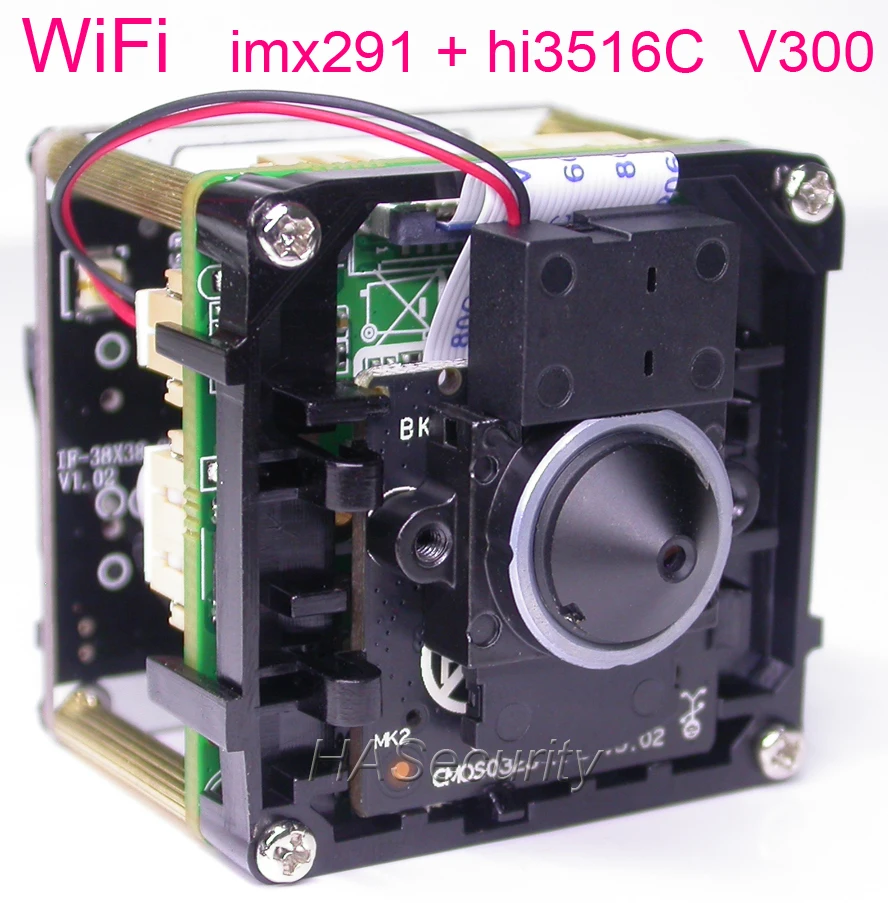 WiFi 3,7 мм объектив H.265(3MP/2MP) 1/2. " sony STARVIS IMX291 CMOS+ Hi3516C V300 CCTV IP камера Модуль платы блока программного управления+ FPC Антенна