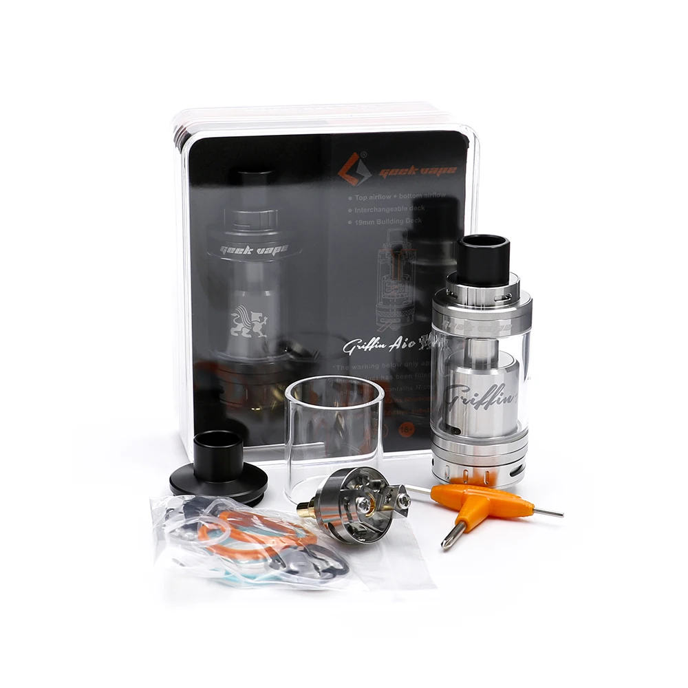 Оригинальный GeekVape Гриффин AIO 25 мм RTA танк 5 мл ёмкость ввиду распылителя с топ и