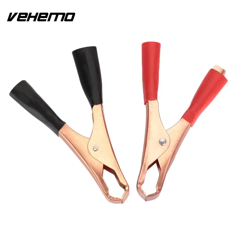 Vehemo 50A омеднения автомобиля Батарея клип Тесты крокодил утолщенный