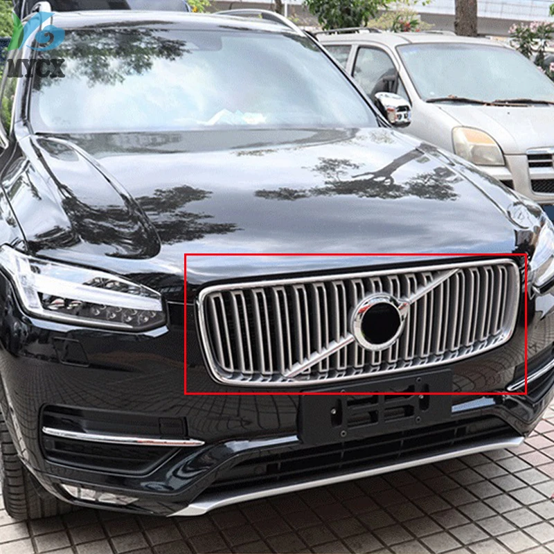 Для Volvo XC90 XC 90 AB матовый автомобильный Стайлинг внешние аксессуары Передняя решетка гриль крышка молдинг отделка 2 шт