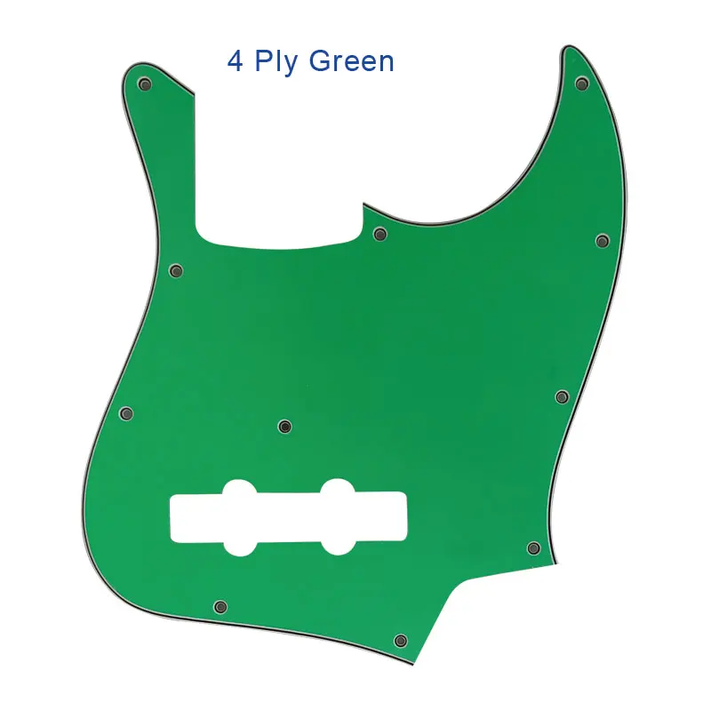 4Ply Green Pleroo пользовательские гитарные части-для MiJ Jazz Bass Сделано в Японии гитары накладки царапины пластины - Цвет: 4Ply Green