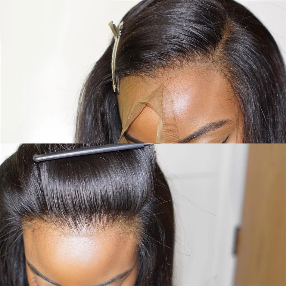 HairUGo 13*4 глубокая волна кружева фронта человеческие волосы парики для женщин