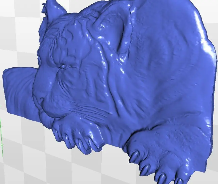 3d модель рельеф для ЧПУ в формате STL tiger_5|3d model relief|3d relief modelfor cnc |
