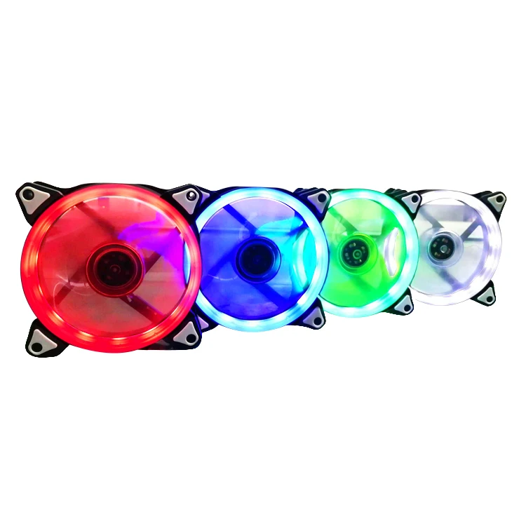 12 моделей многоцветный RGB чехол с круговым охлаждением 2 кольца cpu светодиодный вентилятор 120 мм 12 см RGB светодиодный ring для компьютера кулер для воды радиатор