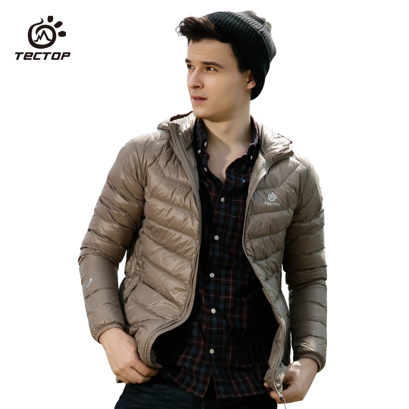 Тактическая приталенная зимняя ультра легкая пуховая куртка спортивная