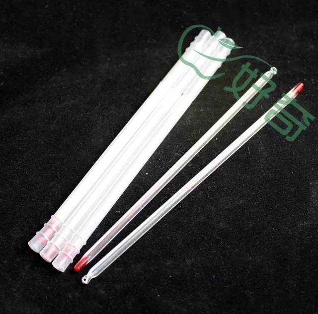 

10 pcs a lot educational equipment Chemical laboratory equipment glass temperature meter free shipping