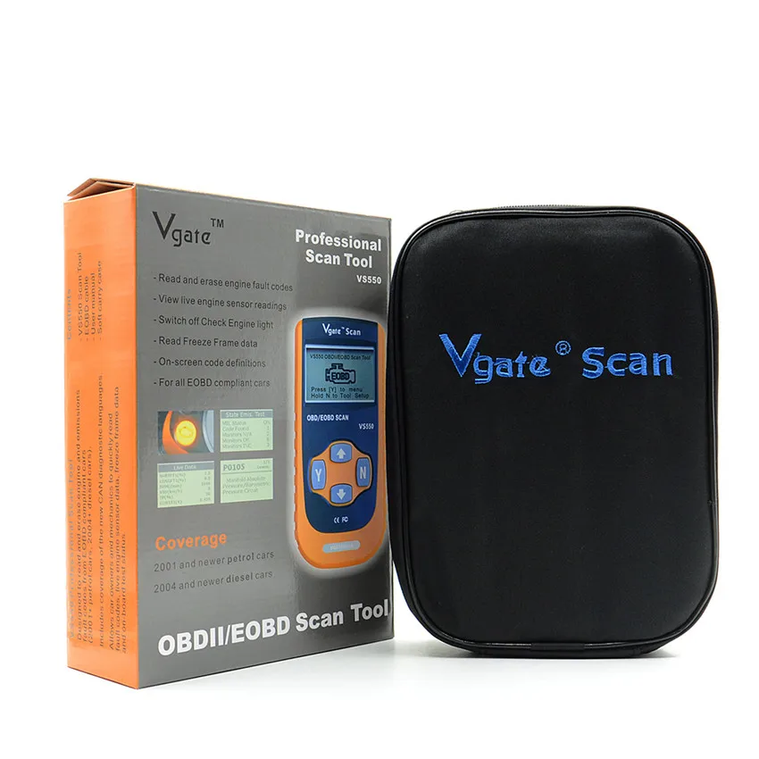 Горячая Vgate VS550 VS 550 автомобильный CAN ODB II 2 OBD2 OBDII диагностический считыватель кодов
