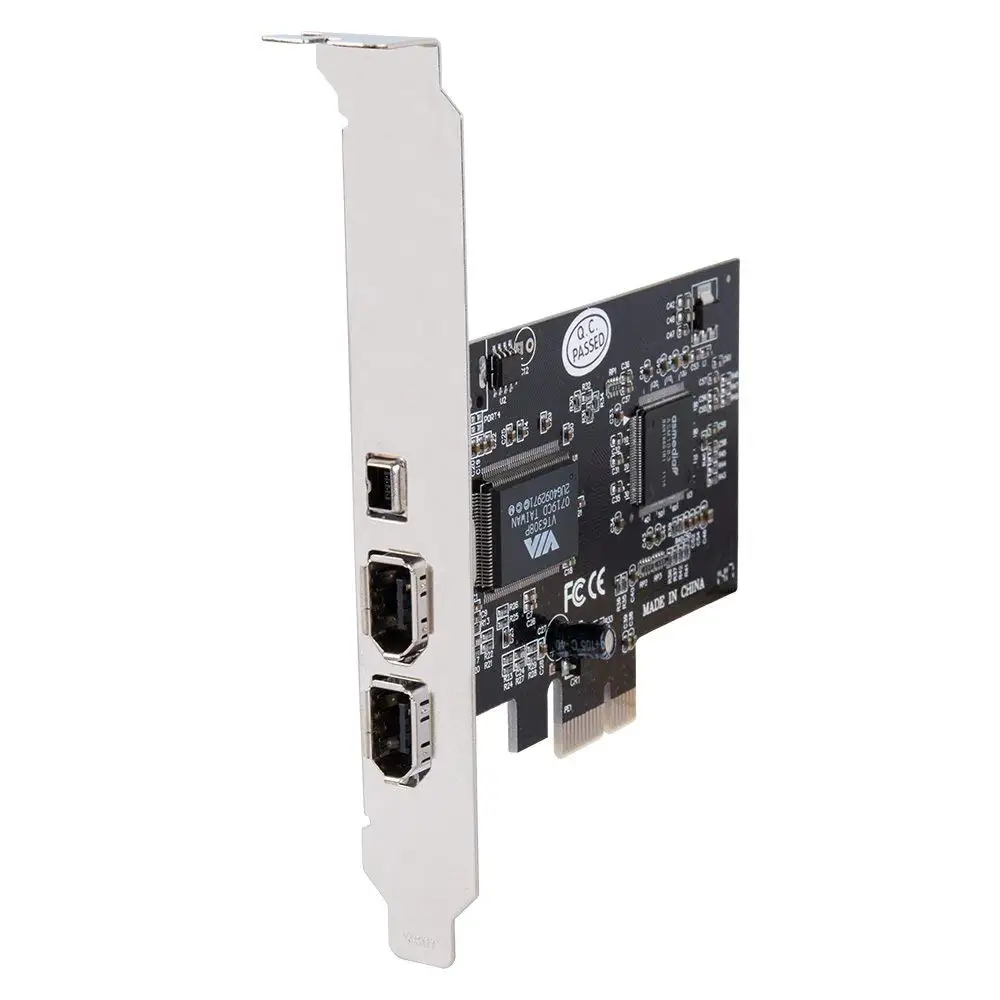 Плата расширения Firewire PCIe с 3 портами 1394A PCI Express на IEEE 1394 контроллер адаптера 2x6