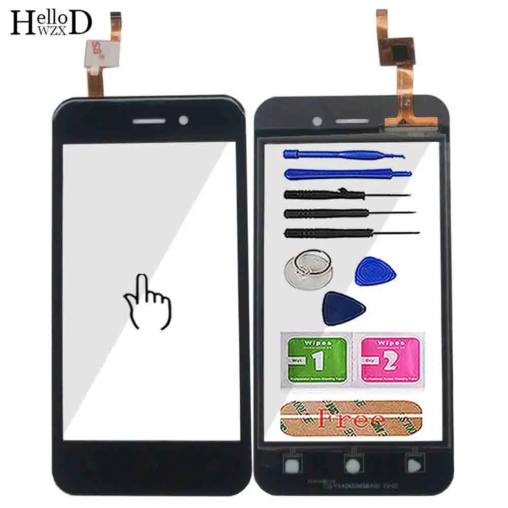 

Сенсорный экран 4,2 дюйма для Fly 5S, сенсорный экран, дигитайзер, сенсорная панель, Стеклянная часть, лента, инструменты, 3 м, клейкие салфетки