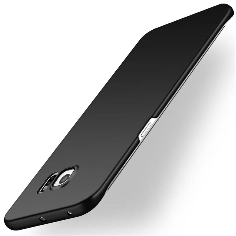 360 полная защита чехол для Samsung Galaxy S6 Edge Тонкая матовая жесткая задняя крышка из ПК