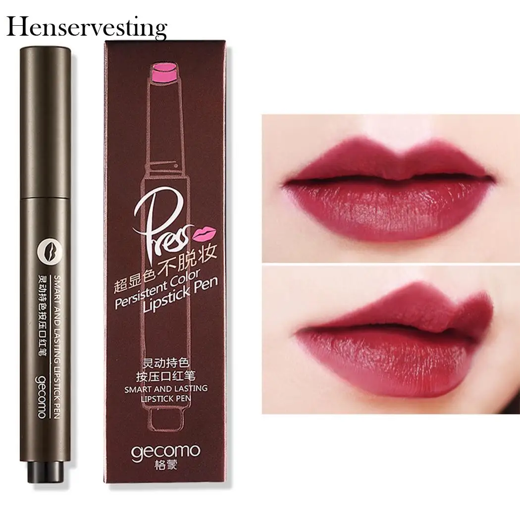 Длинные и прочного помада ручка макияж Водонепроницаемый Smart антипригарным