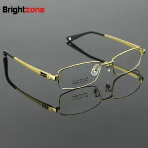 Полная оправа для очков Мужская титановая, оправа для рецептурных очков, размер 54-18-140