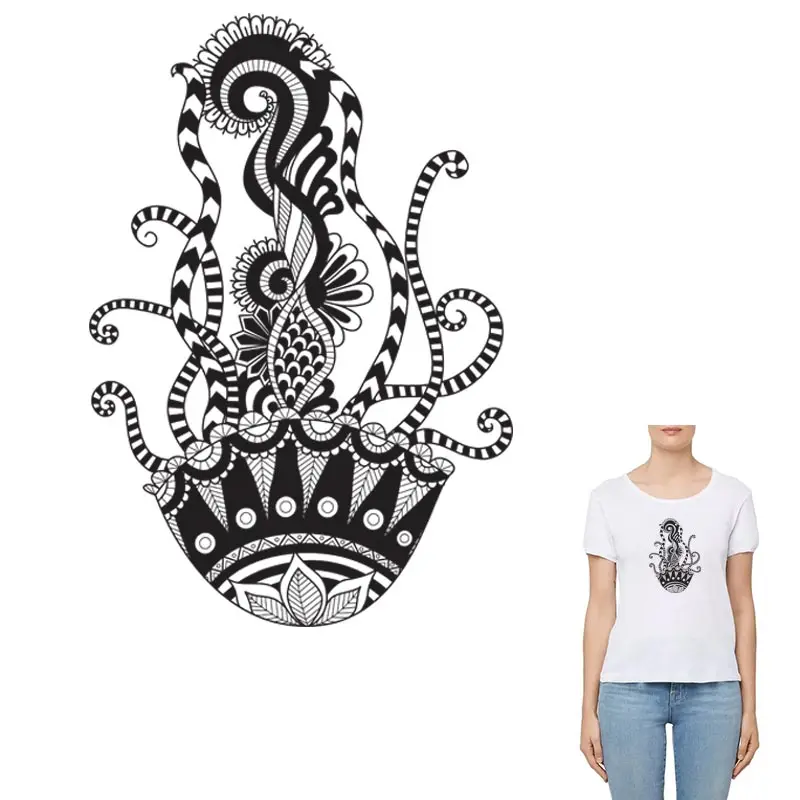 Нашивки COSBILL Медуза для одежды моющийся утюжок a уровня переодевания аксессуары