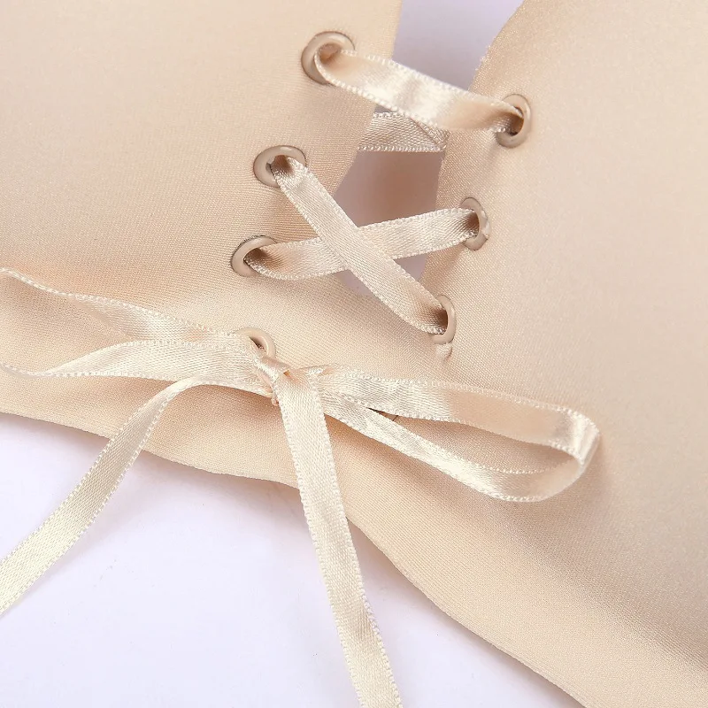 Сексуальный женский бюстгальтер без бретелек невидимый пуш ап самоклеящийся