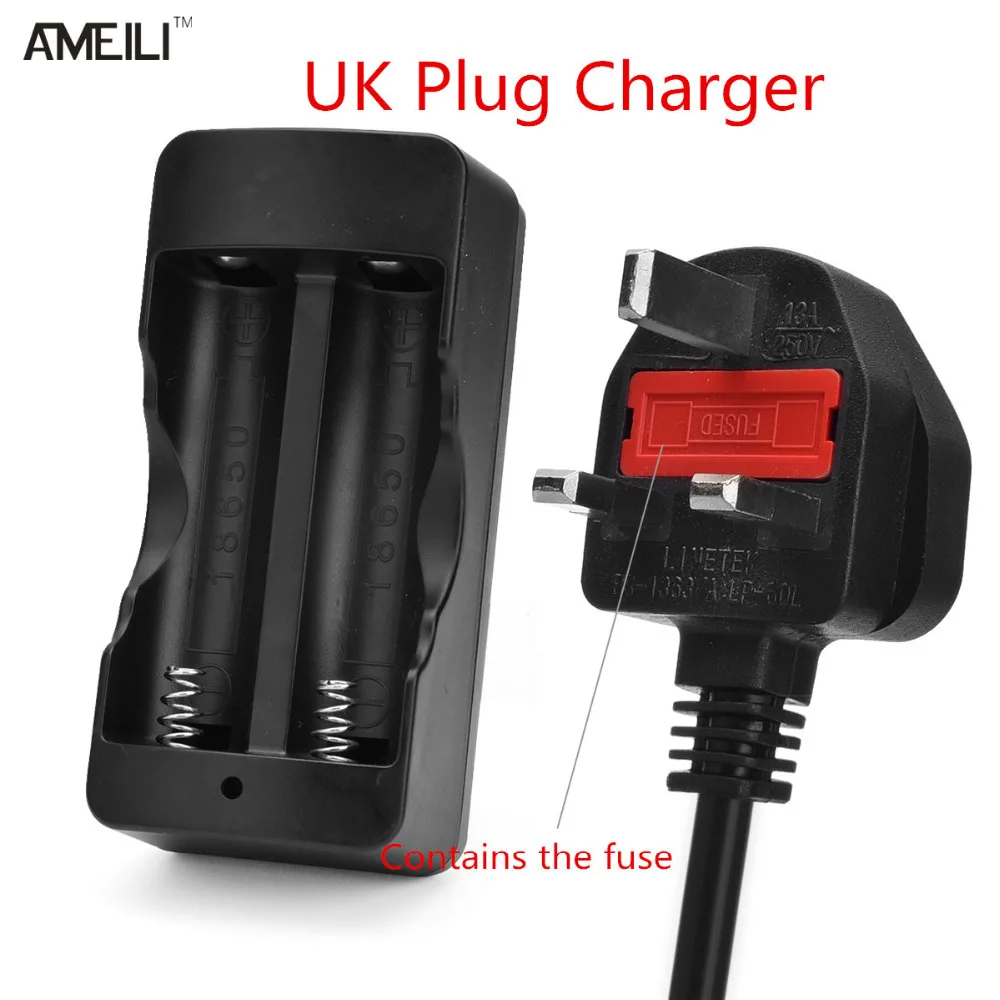 2 шт. 18650 3.7 В Перезаряжаемые литий ионный Батарея С EU/US/UK/АС Plug Зарядное устройство