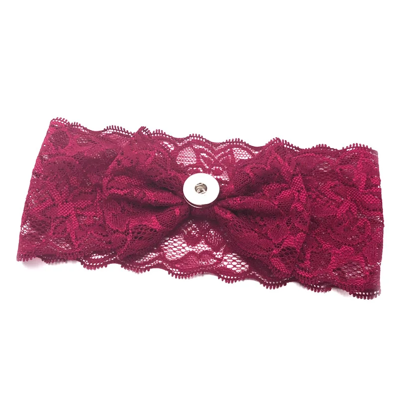 dark red Горячая Распродажа, 012 бант, кружевная лента для волос, 18 мм, украшение с кнопкой-защелкой, модные украшения для женщин, девочек, детей, дисплей, доска, заколка для волос, подарок - Color: dark red