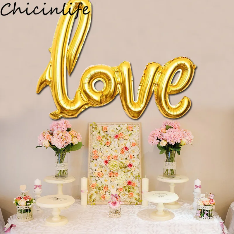 Chicinlife 1 шт. лигатуры любовь фольгированный шар Свадебная вечеринка свадебный душ