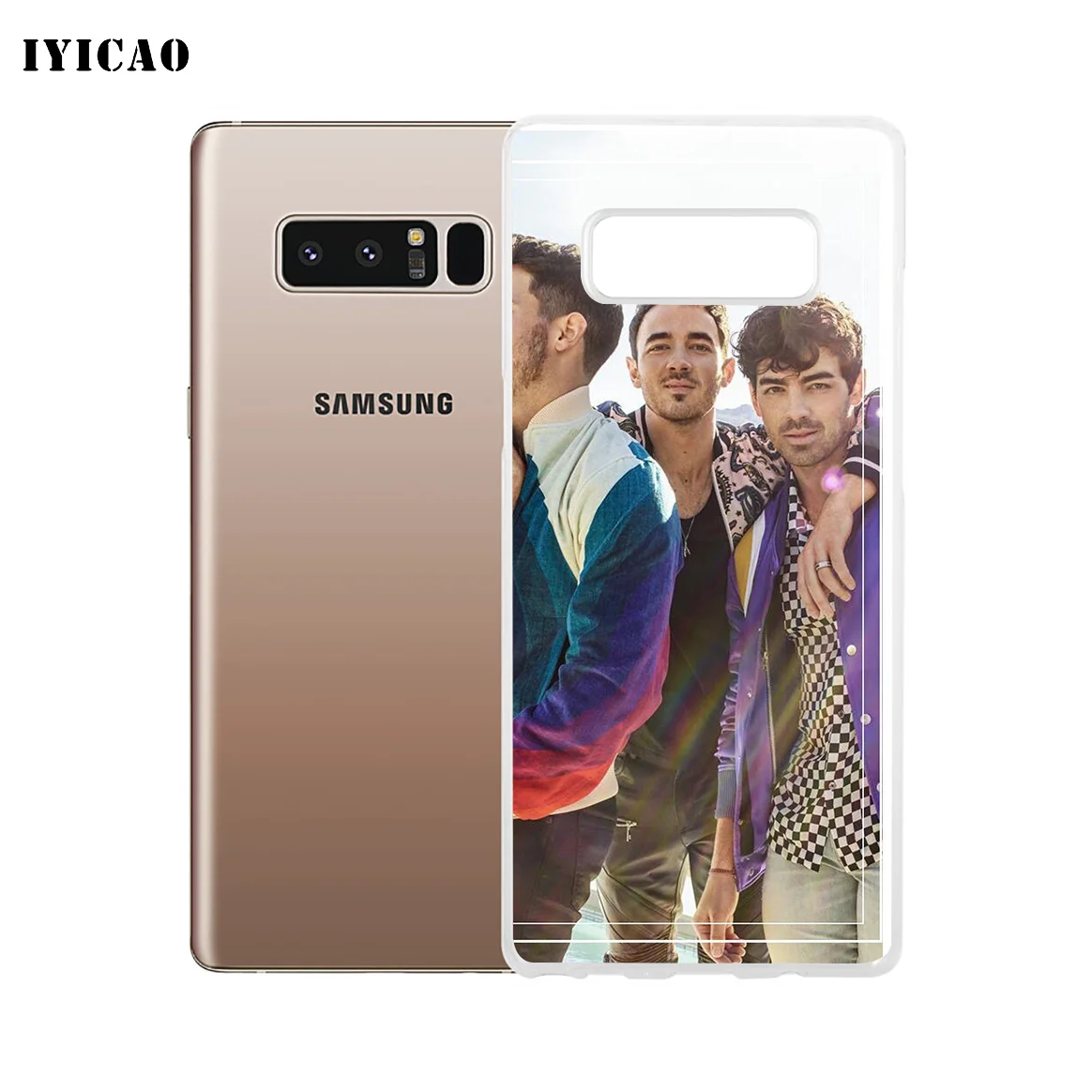 IYICAO Rock band Jonas Brothers Soft Silicone Phone Case for Samsung A5 A6 Plus A7 A8 A9 J3 J5 J7 Note 8 9 TPU Cover | Мобильные