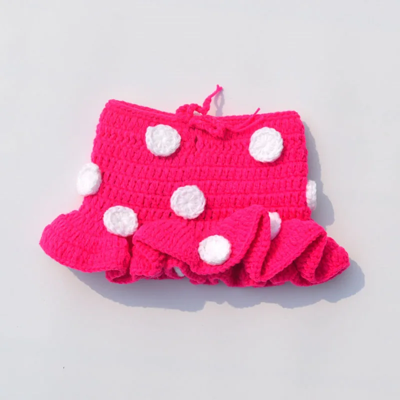 Трикотажная Шапочка и юбка для новорожденных с Минни|baby knitted beanies|crochet outfitphotography