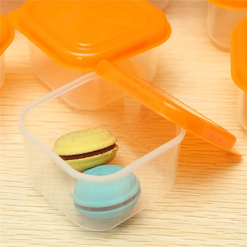 10 шт. многоразовые пластиковые контейнеры для хранения продуктов органайзер